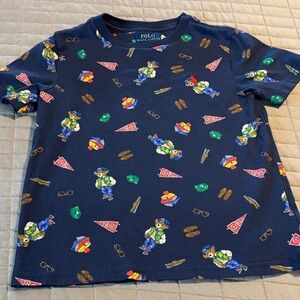 Polo by Ralph Lauren Kids Blue Bear Print T-Shirt